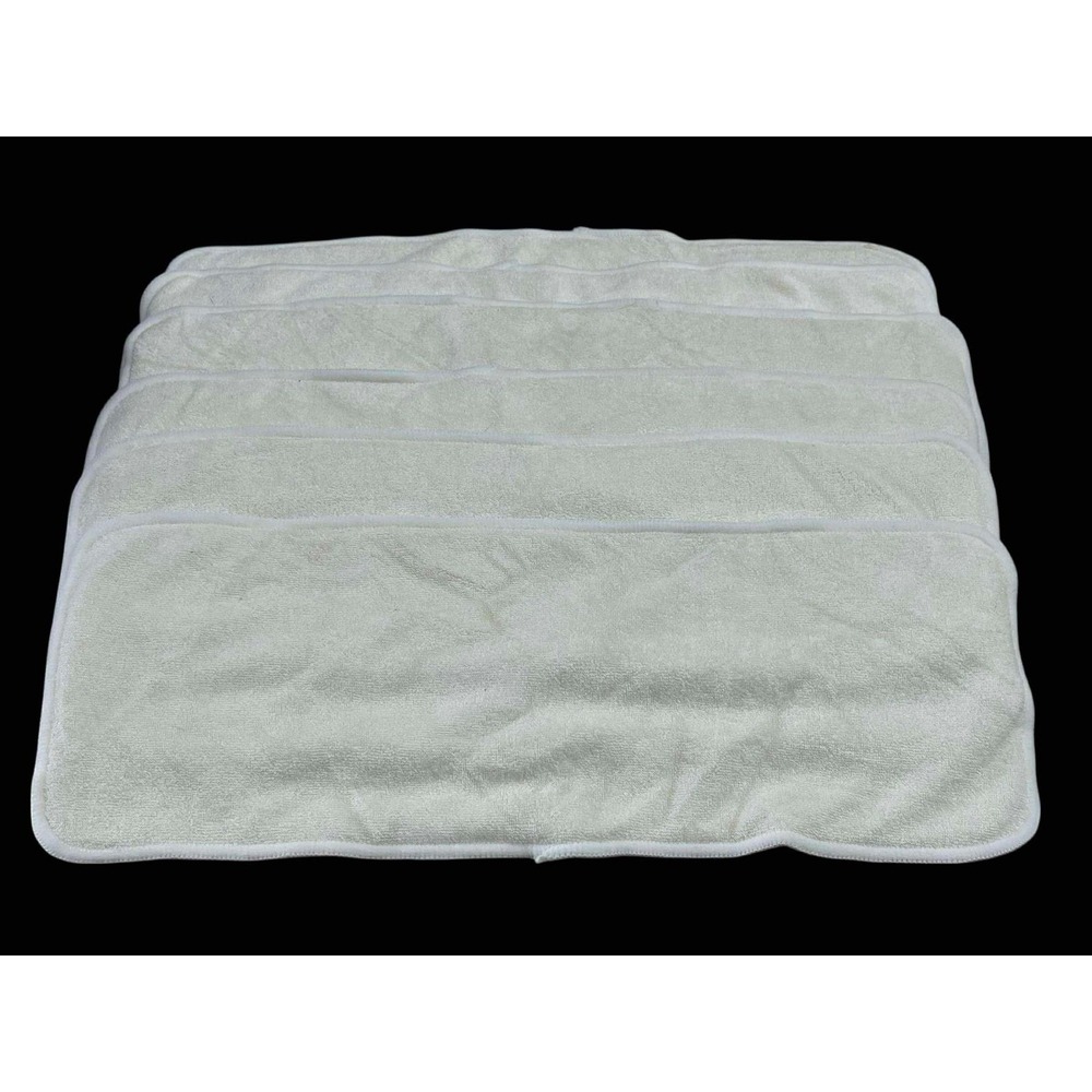 NWOT‎ 6 Reusable Microfiber Cloth Diaper Inserts 6 Pack 13.5x5 Absorbent 3-Layer
